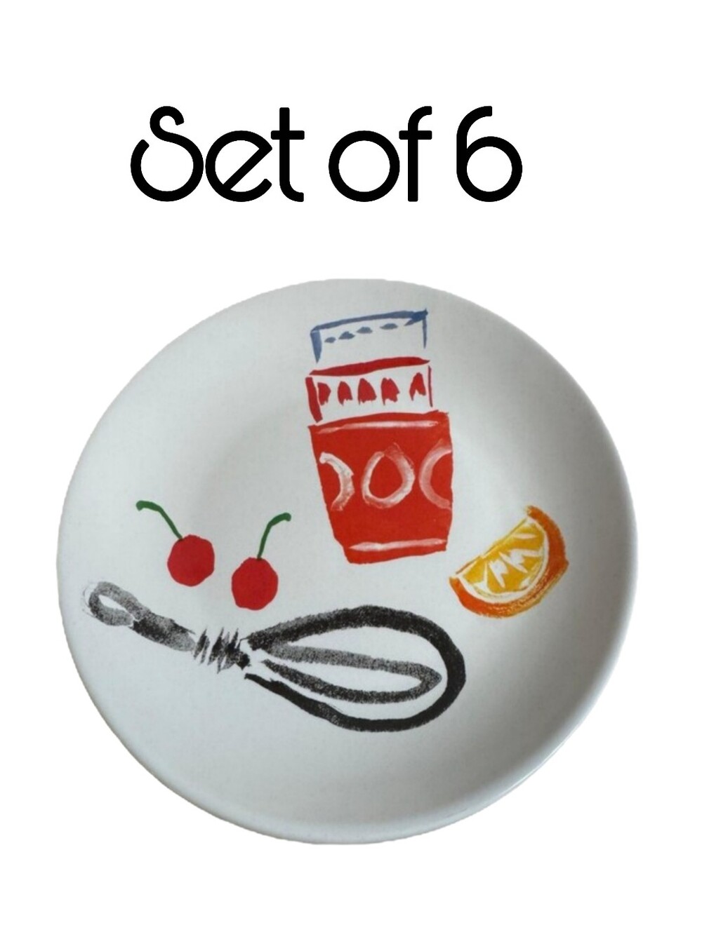 Sey Of 6  Kate Spade New York  By Lenox "All In Good Taste" Pretty Pantry Plates